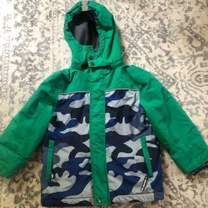 Mini Boden waterproof winter jacket size 5-6 yrs.
